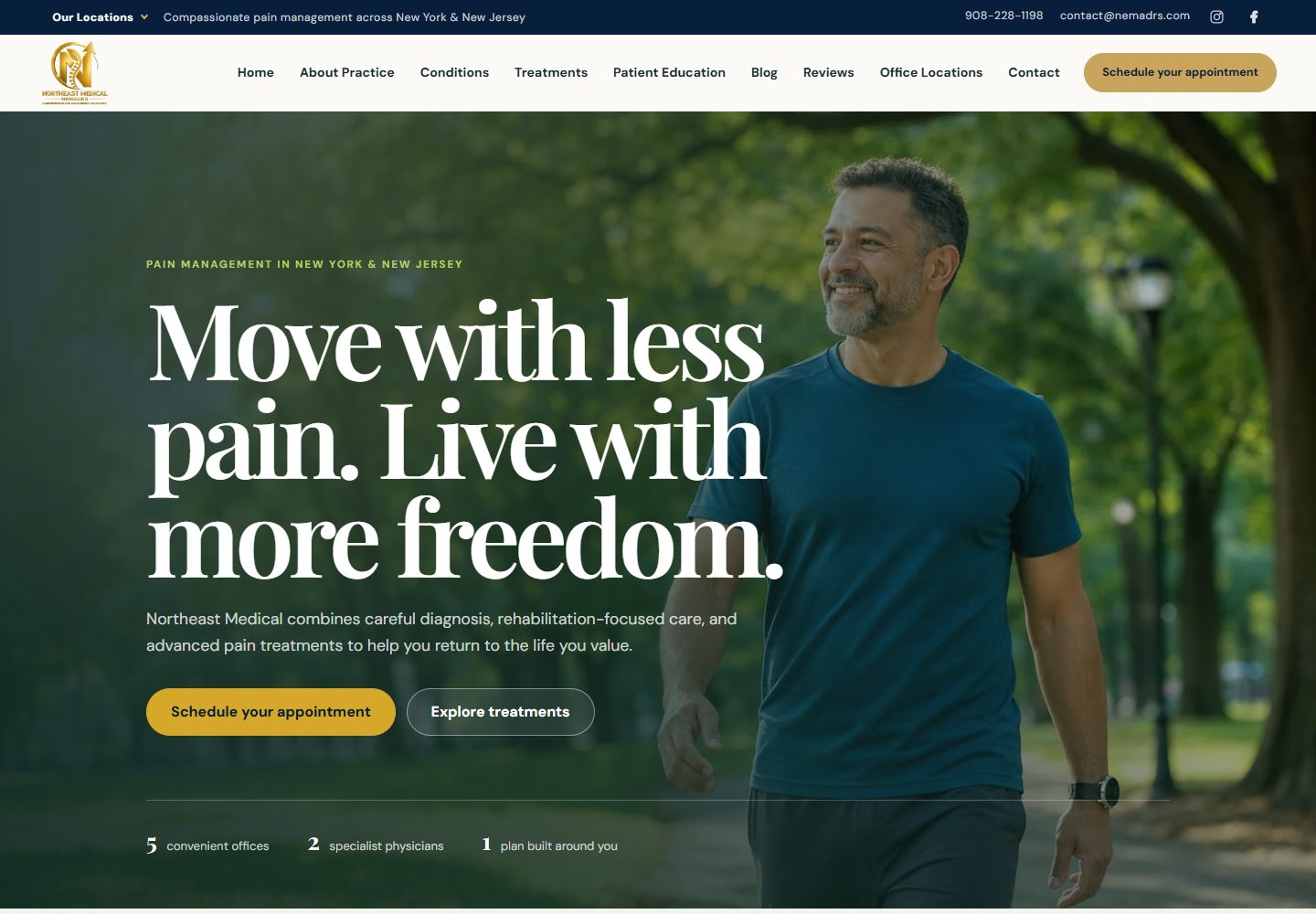Northeast Medical website