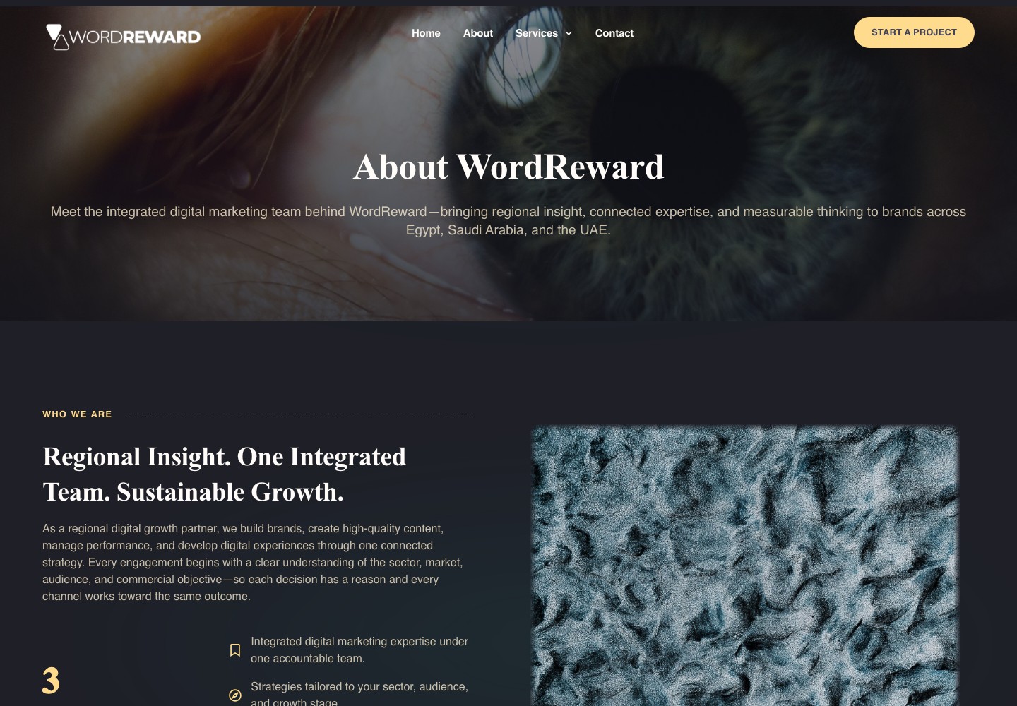 WordReward regional team and agency positioning page
